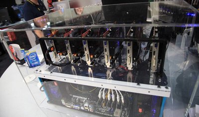 Advanced liquid-cooled mining rig setup enhancing efficiency and sustainability